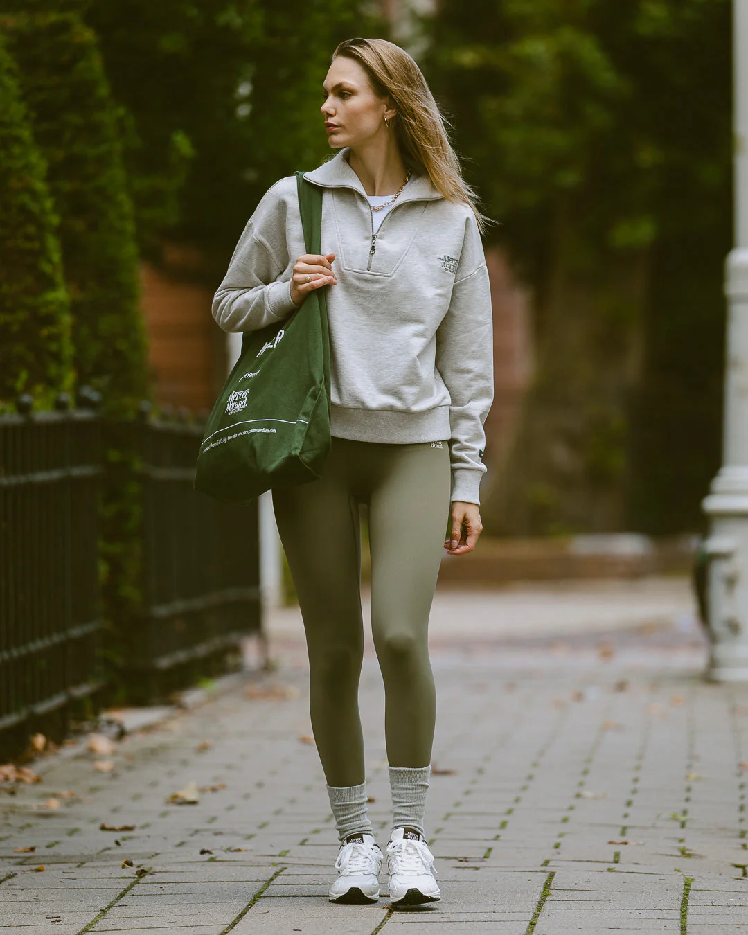 The Mercer Quarter Zip | Light Grey - Image 5